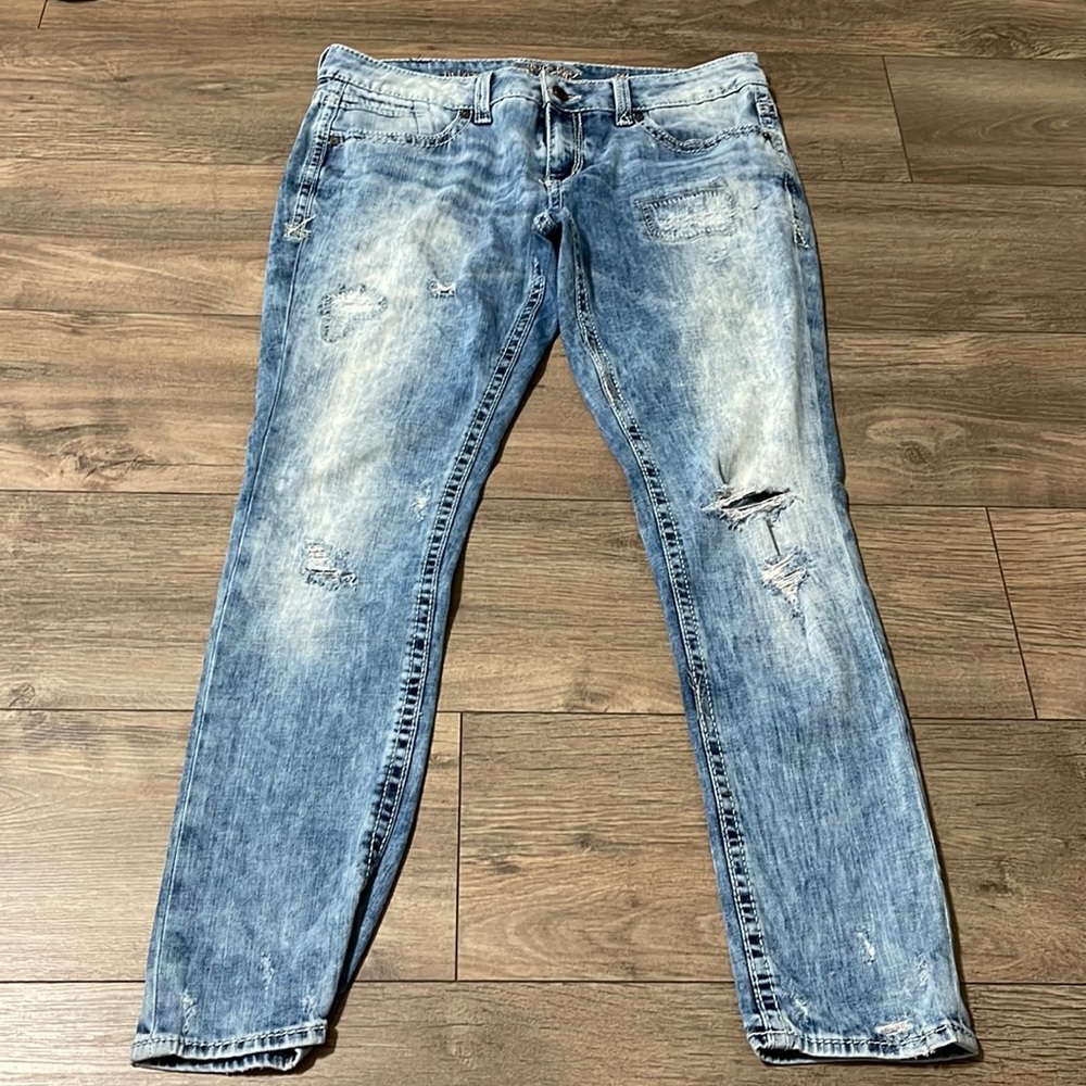 Buckle Black Distressed Skinny Jeans